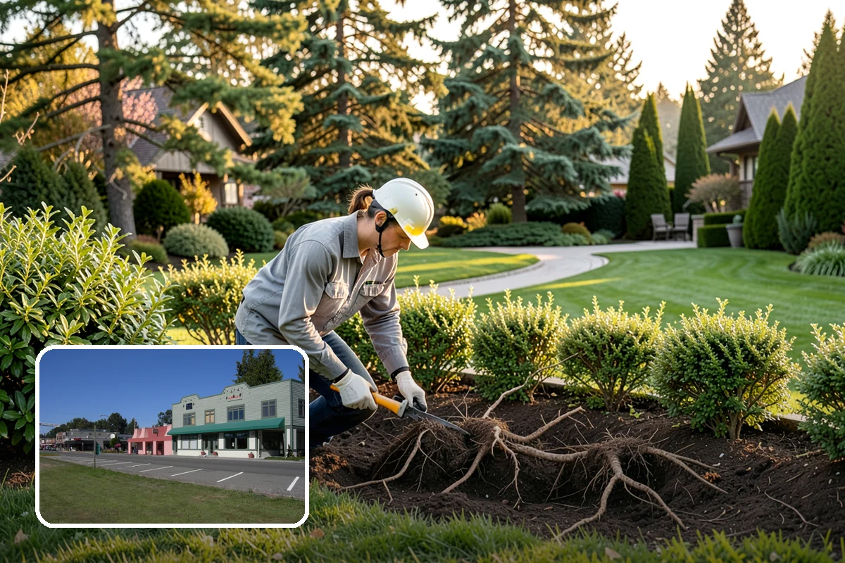Shrub Transplanting in Snoqualmie, King County, WA - Saves and reuses established shrubs