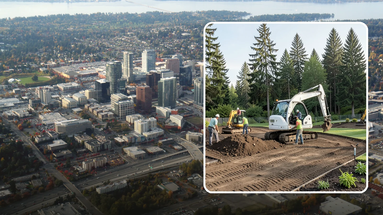 Site Preparation in Bellevue, King County, WA - Full site prep - clearing, grading, and base work - that readies your property for construction or landscaping.