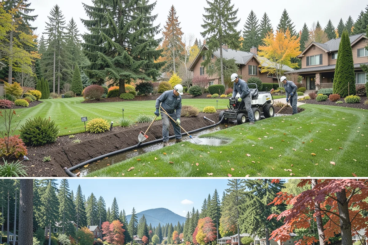 Site Preparation in Covington, King County, WA - Best done in drier conditions.