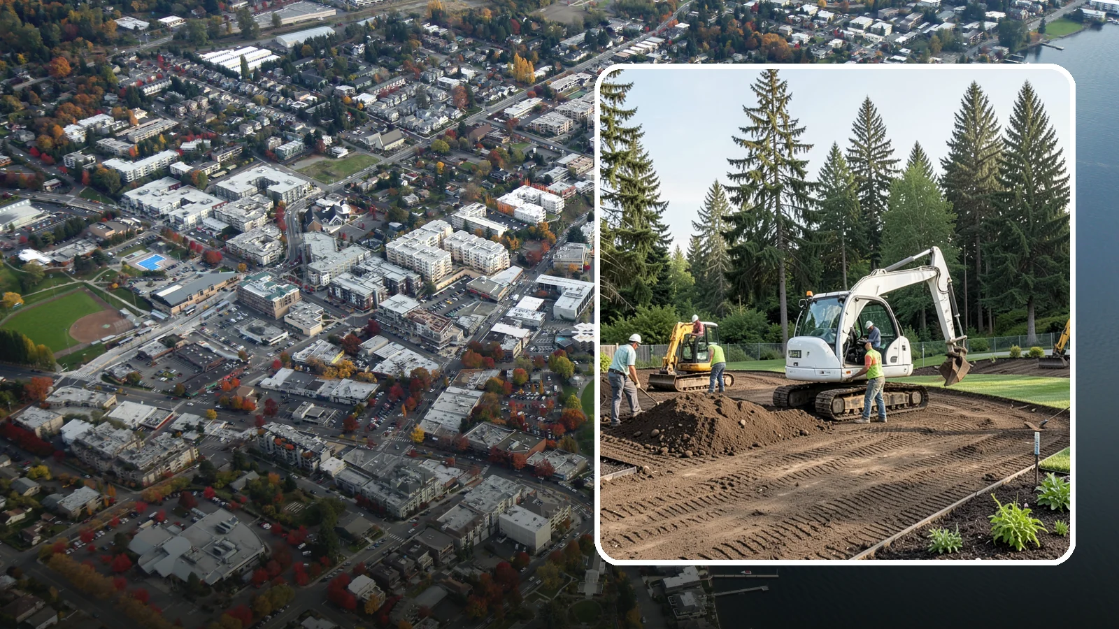 Site Preparation in Kirkland, King County, WA - Full site prep - clearing, grading, and base work - that readies your property for construction or landscaping.