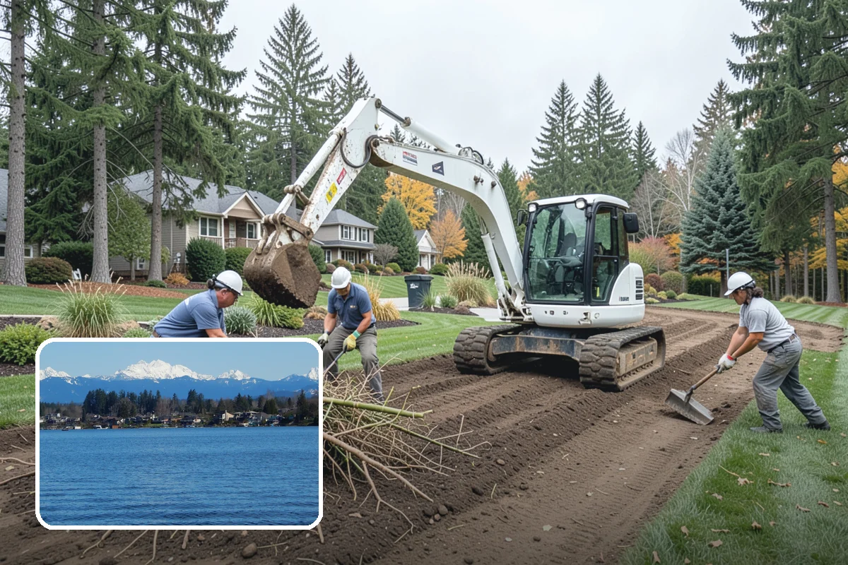 Site Preparation in Lake Stevens, Snohomish County, WA - Ready-to-build, stable site