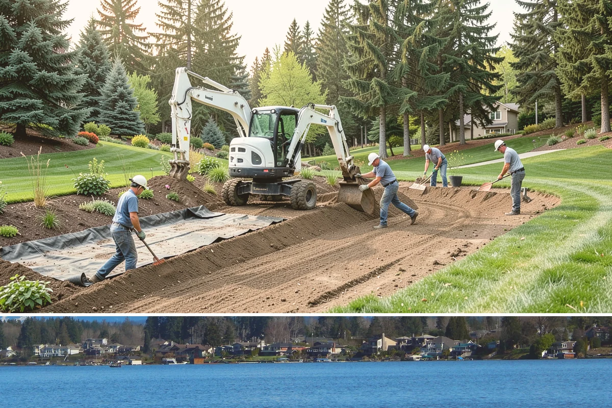 Site Preparation in Lake Stevens, Snohomish County, WA - Best done in drier conditions.
