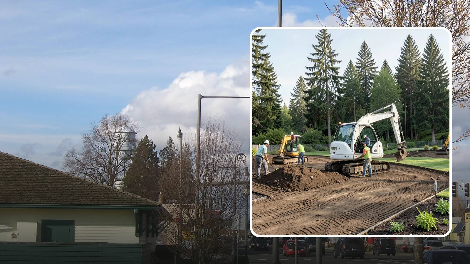Site Preparation in Marysville, Snohomish County, WA - Full site prep - clearing, grading, and base work - that readies your property for construction or landscaping.