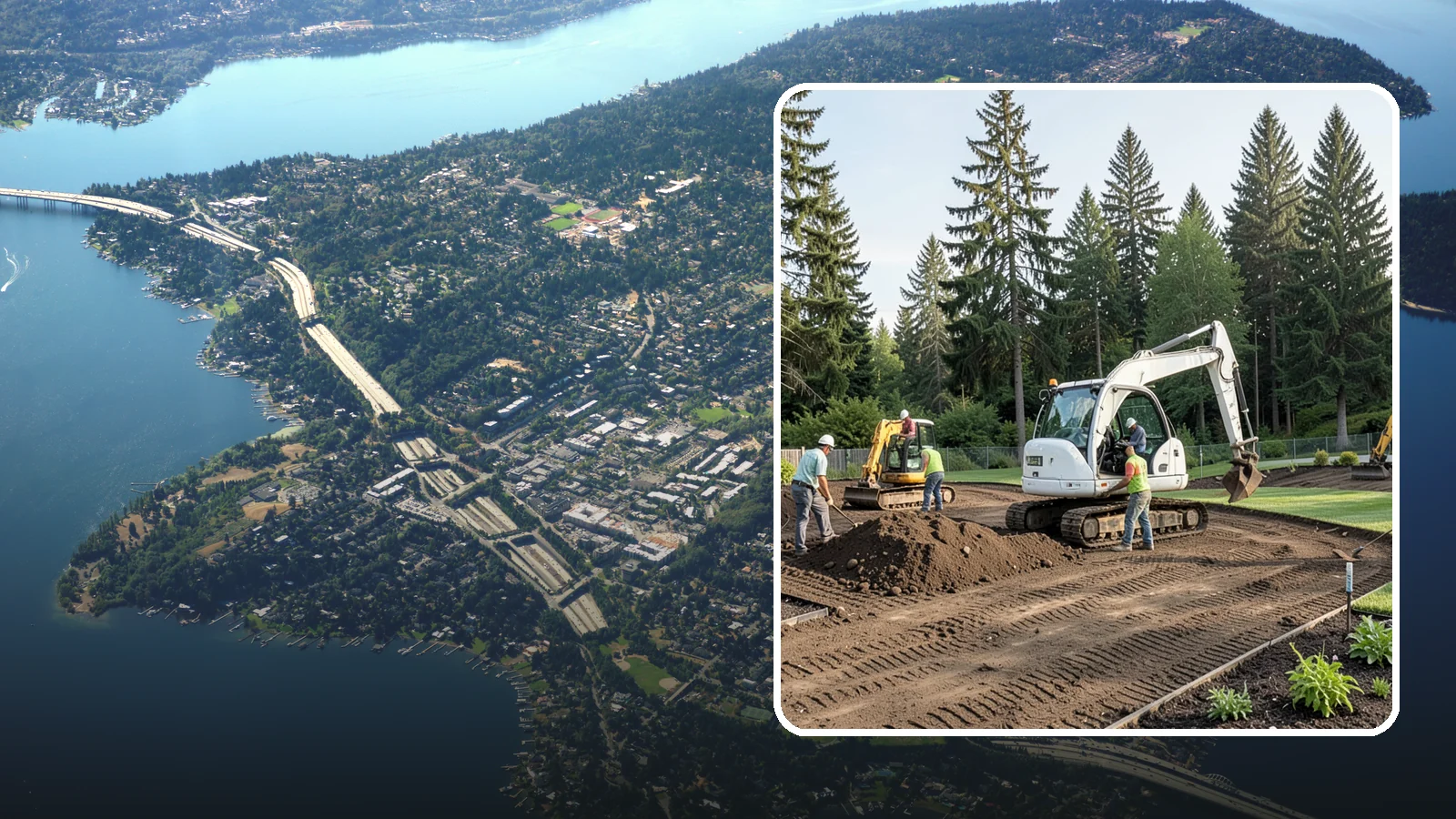 Site Preparation in Mercer Island, King County, WA - Full site prep - clearing, grading, and base work - that readies your property for construction or landscaping.