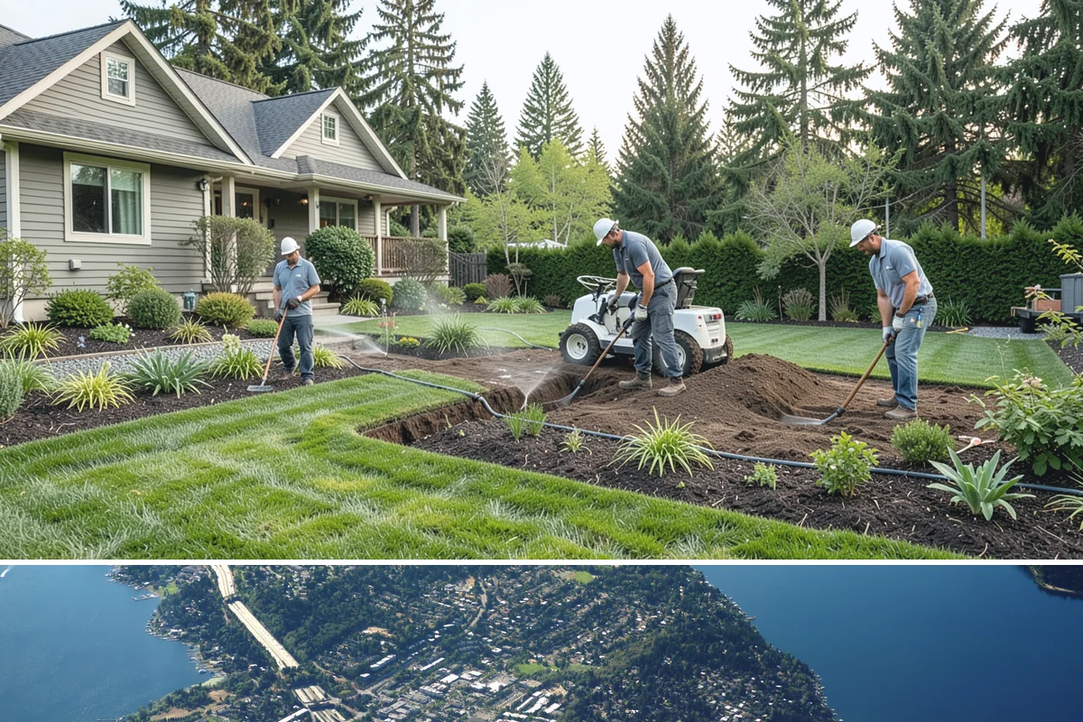 Site Preparation in Mercer Island, King County, WA - Best done in drier conditions.