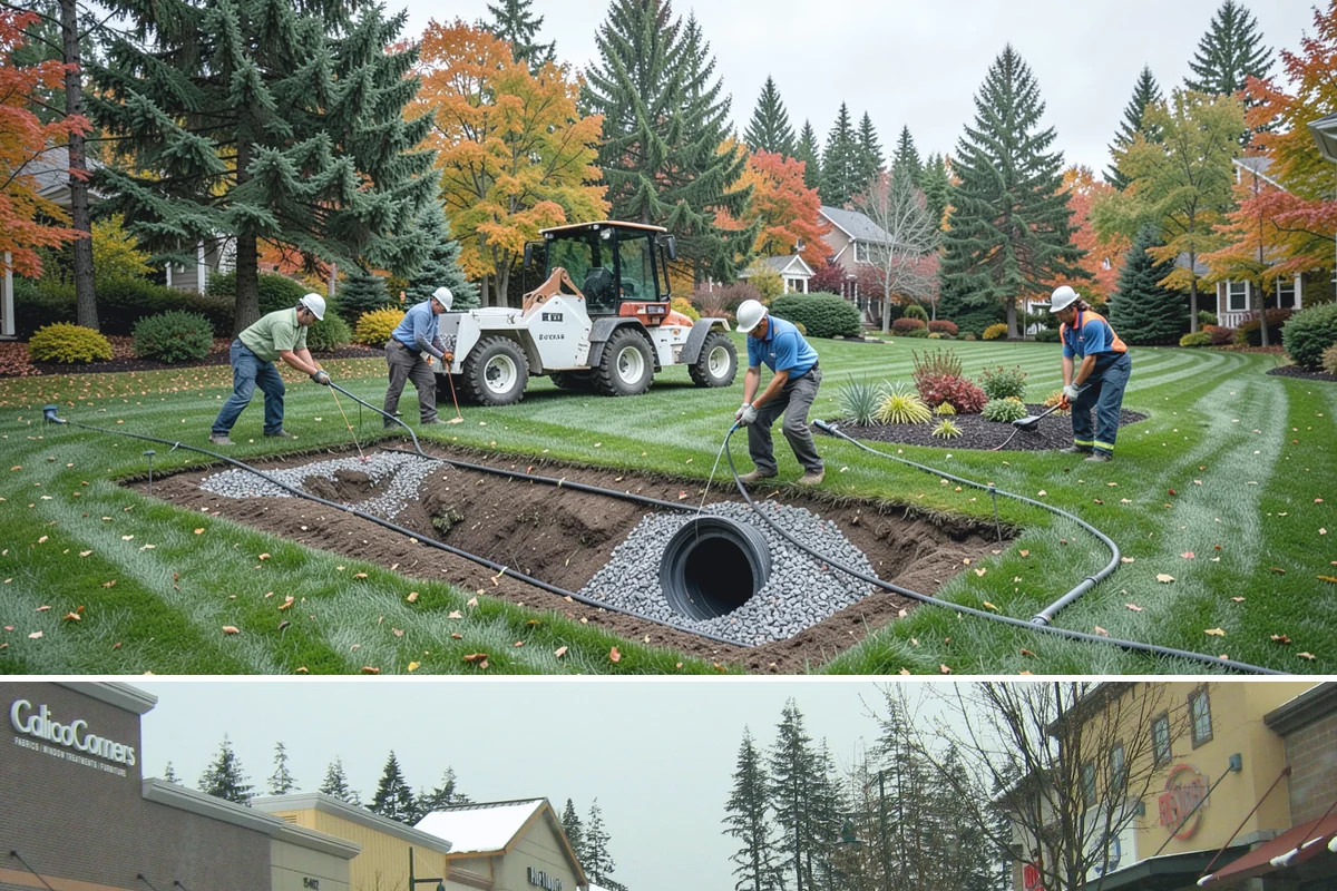 Site Preparation in Mill Creek, Snohomish County, WA - Best done in drier conditions.