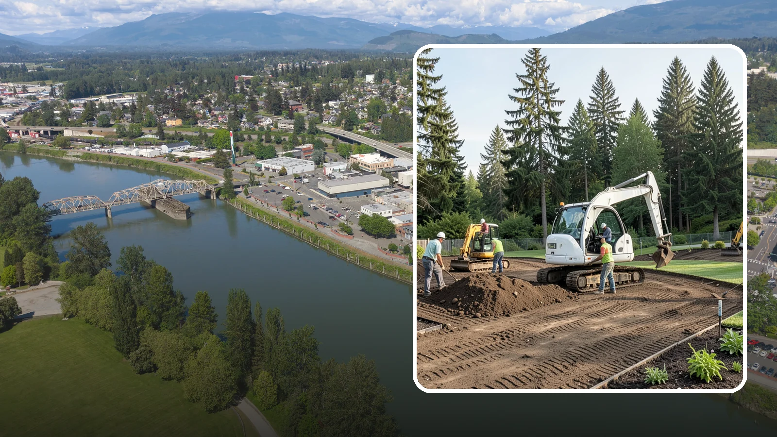 Site Preparation in Mount Vernon, Skagit County, WA - Full site prep - clearing, grading, and base work - that readies your property for construction or landscaping.