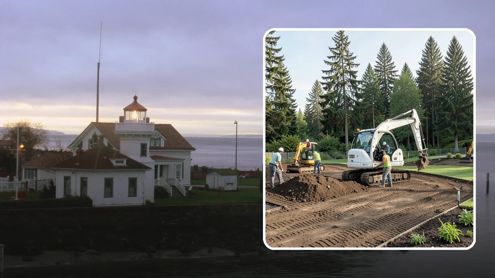 Site Preparation in Mukilteo, Snohomish County, WA - Full site prep - clearing, grading, and base work - that readies your property for construction or landscaping.