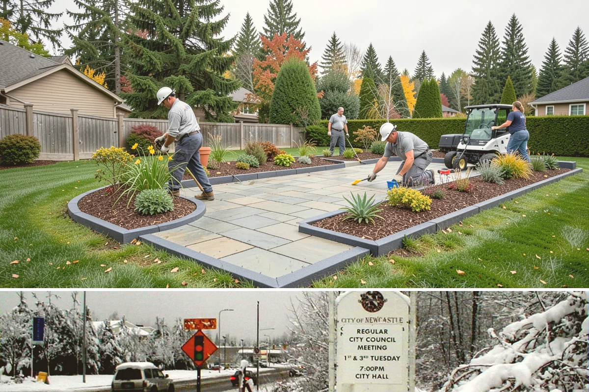 Site Preparation in Newcastle, King County, WA - Best done in drier conditions.
