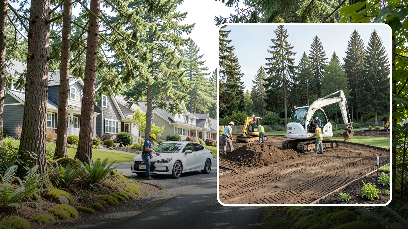 Site Preparation in Normandy Park, King County, WA - Full site prep - clearing, grading, and base work - that readies your property for construction or landscaping.