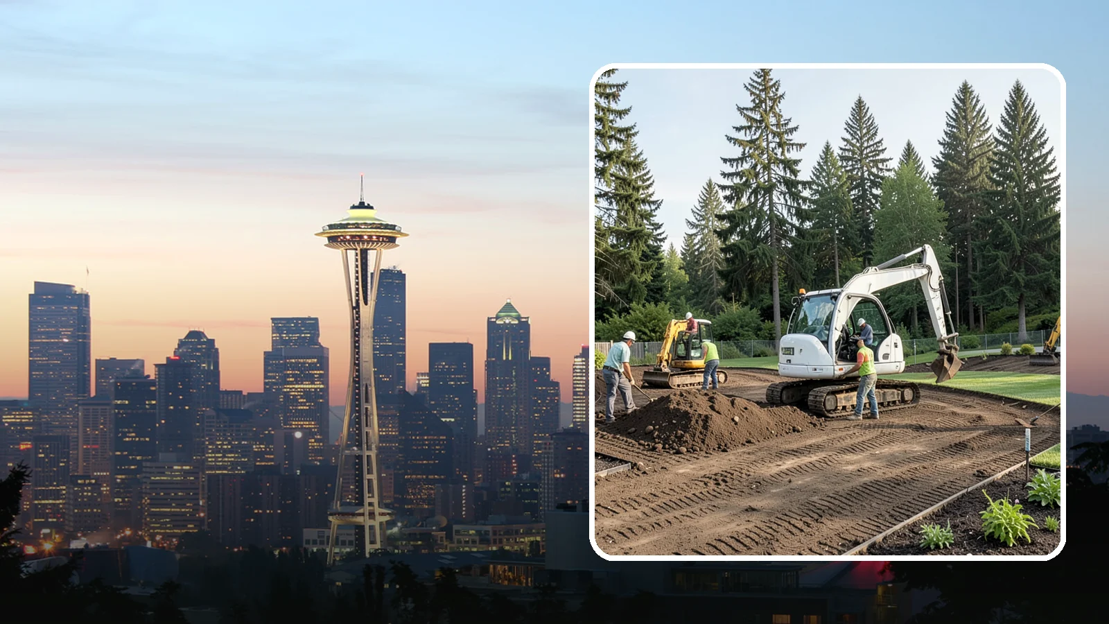 Site Preparation in Seattle, King County, WA - Full site prep - clearing, grading, and base work - that readies your property for construction or landscaping.