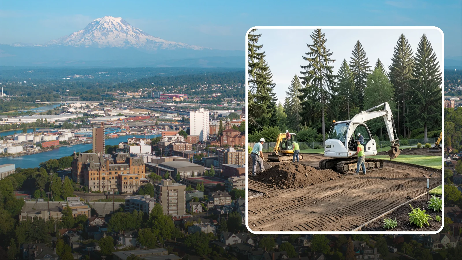 Site Preparation in Tacoma, Pierce County, WA - Full site prep - clearing, grading, and base work - that readies your property for construction or landscaping.