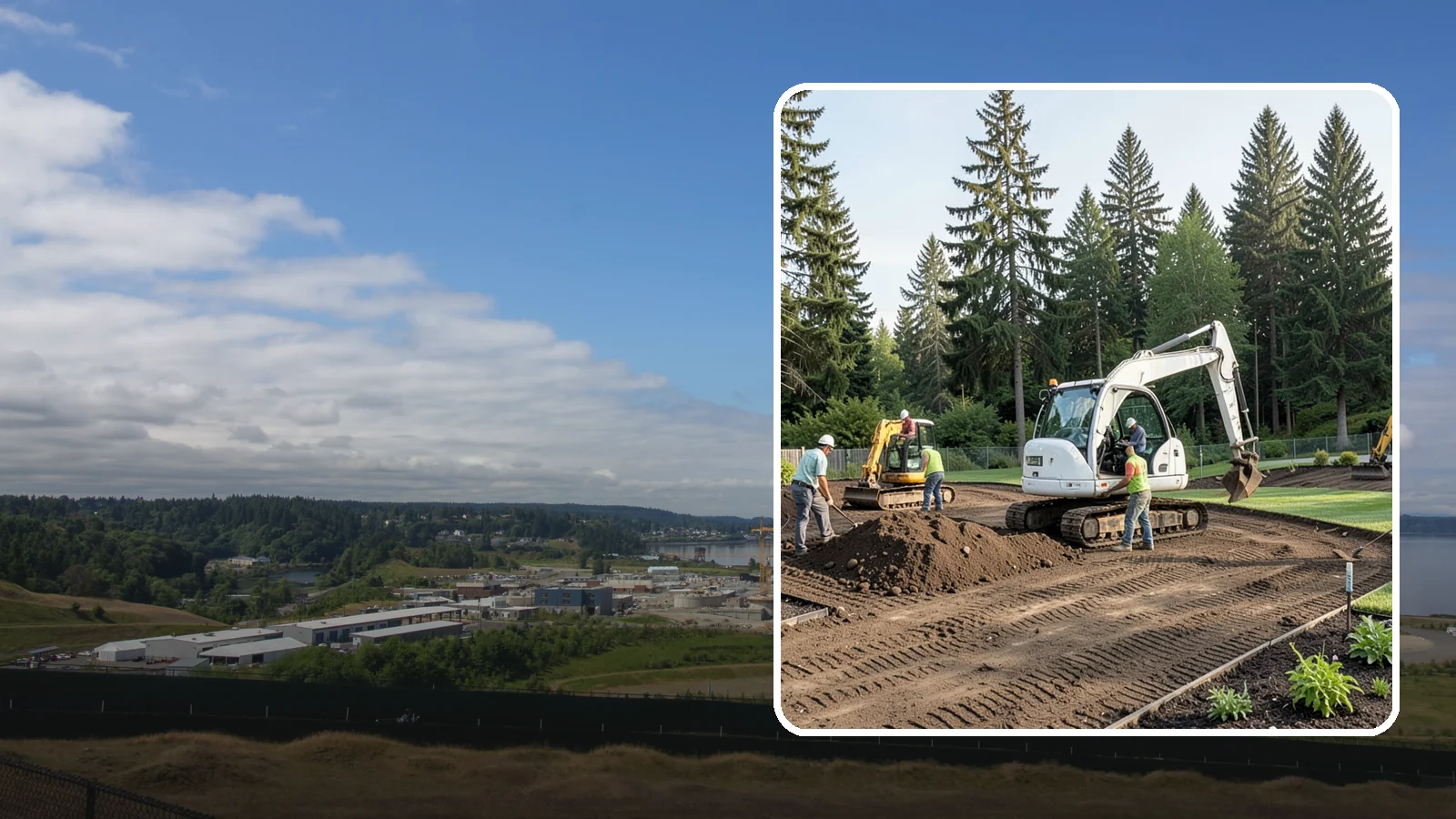 Site Preparation in University Place, Pierce County, WA - Full site prep - clearing, grading, and base work - that readies your property for construction or landscaping.