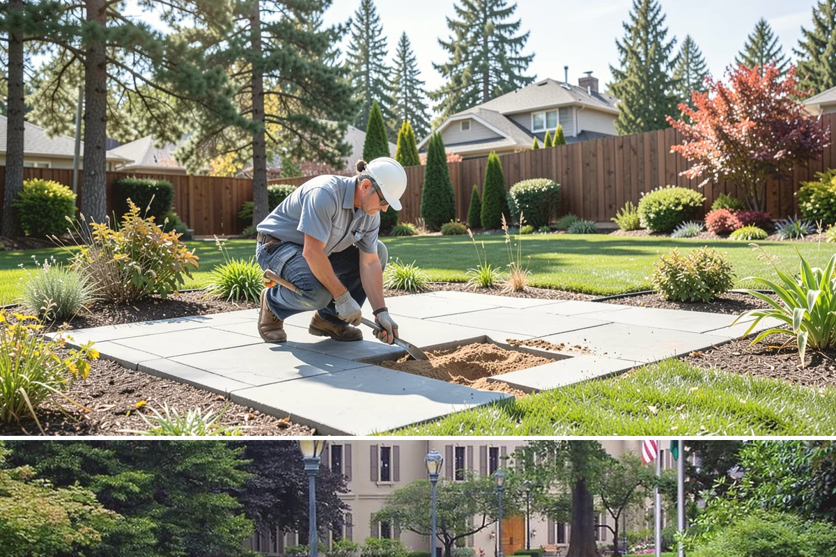Site Preparation in Woodinville, King County, WA - Best done in drier conditions.