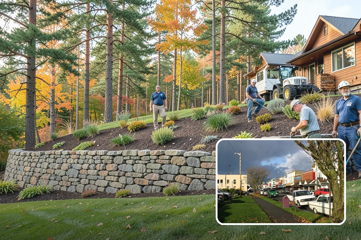 Slate Paver Installation in Arlington, Snohomish County, WA - Rich charcoal and multicolor tones with natural texture