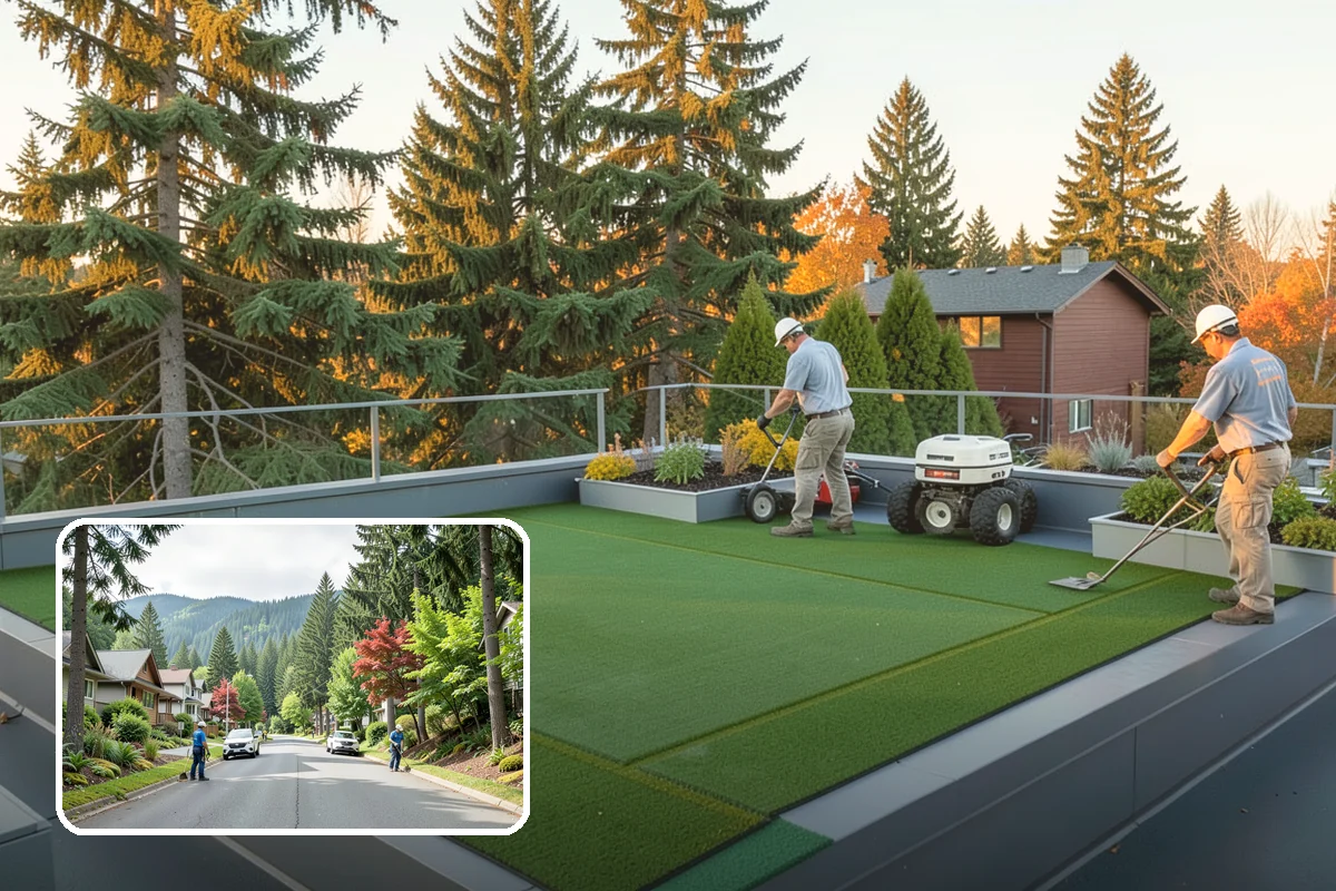 Slate Paver Installation in Darrington, Snohomish County, WA - Rich charcoal and multicolor tones with natural texture