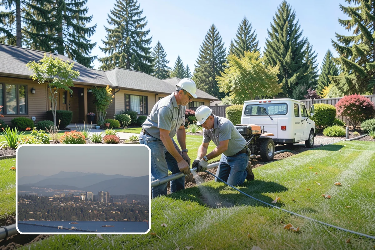 Slate Paver Installation in Medina, King County, WA - Rich charcoal and multicolor tones with natural texture