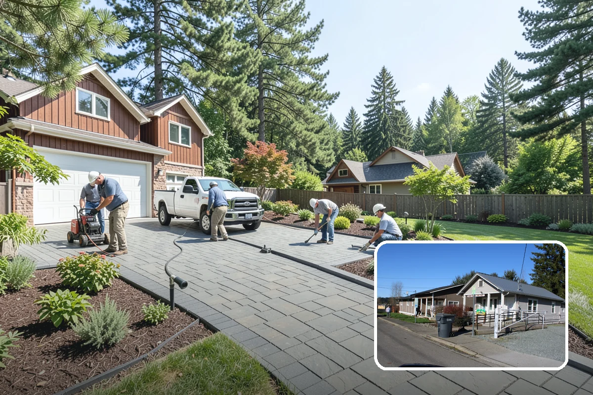 Slate Paver Installation in South Prairie, Pierce County, WA - Rich charcoal and multicolor tones with natural texture
