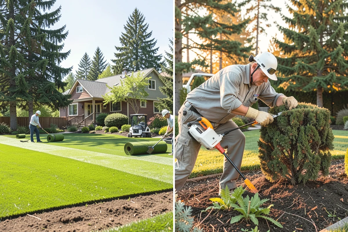 Slice Seeding in Anacortes, Skagit County, WA - Mow low and clear debris to expose the soil surface