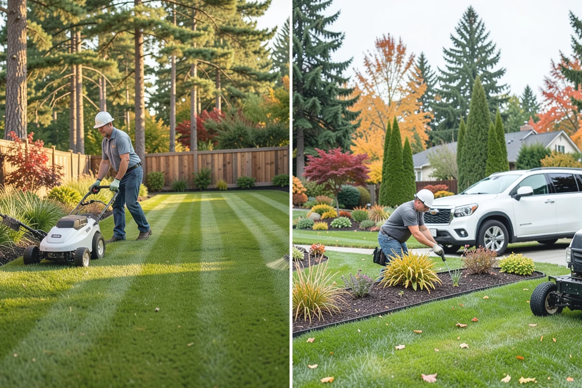 Slice Seeding in Auburn, King County, WA - Mow low and clear debris to expose the soil surface
