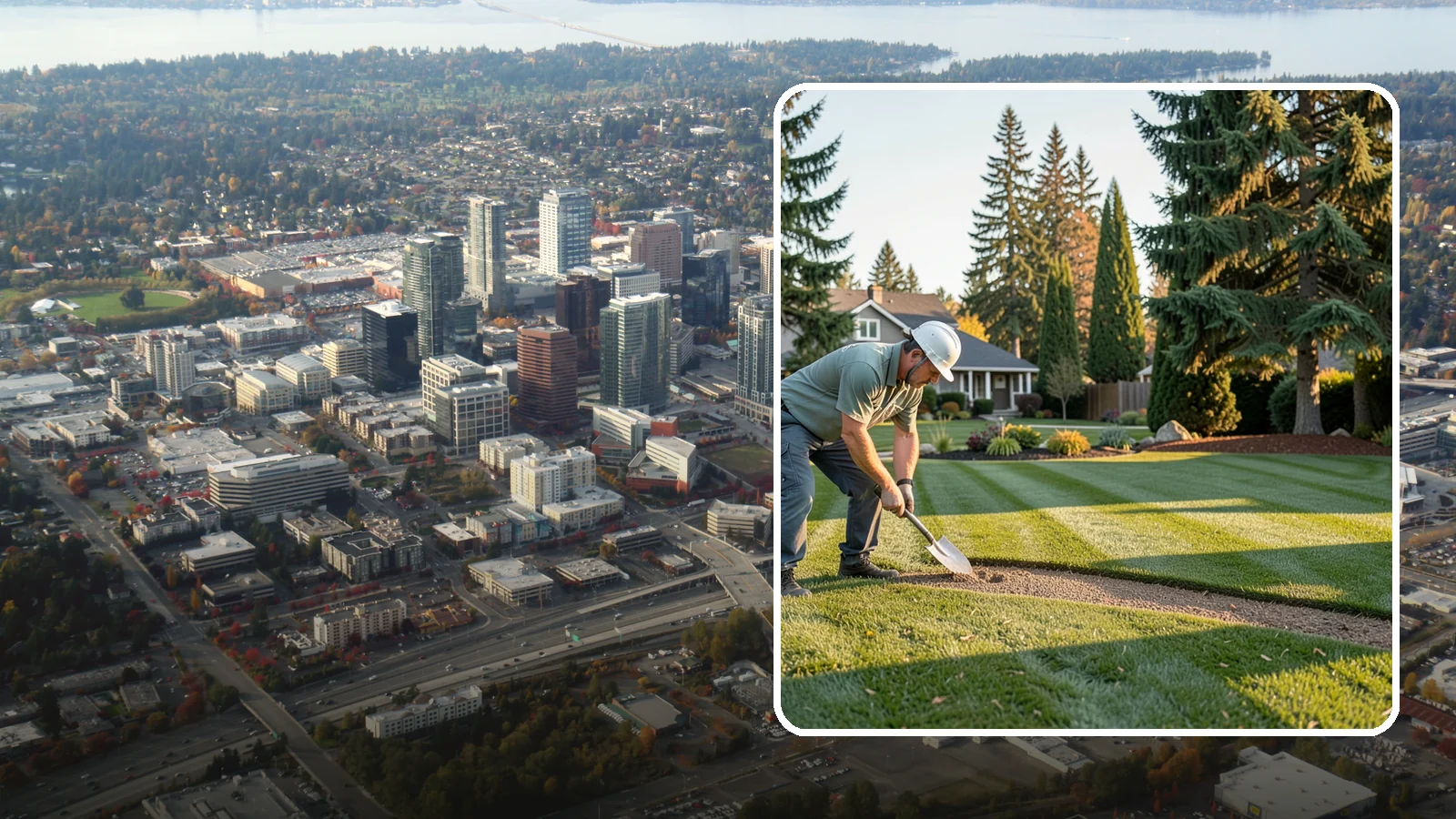 Slice Seeding in Bellevue, King County, WA - Repair thin or bare turf with slice seeding that cuts seed directly into the soil for superior germination.