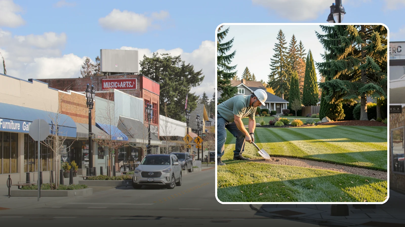 Slice Seeding in Bothell, King County, WA - Repair thin or bare turf with slice seeding that cuts seed directly into the soil for superior germination.