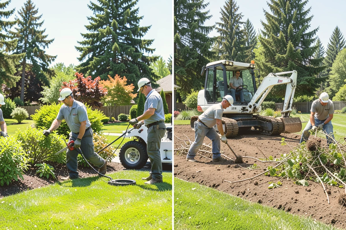 Slice Seeding in Brier, Snohomish County, WA - Mow low and clear debris to expose the soil surface
