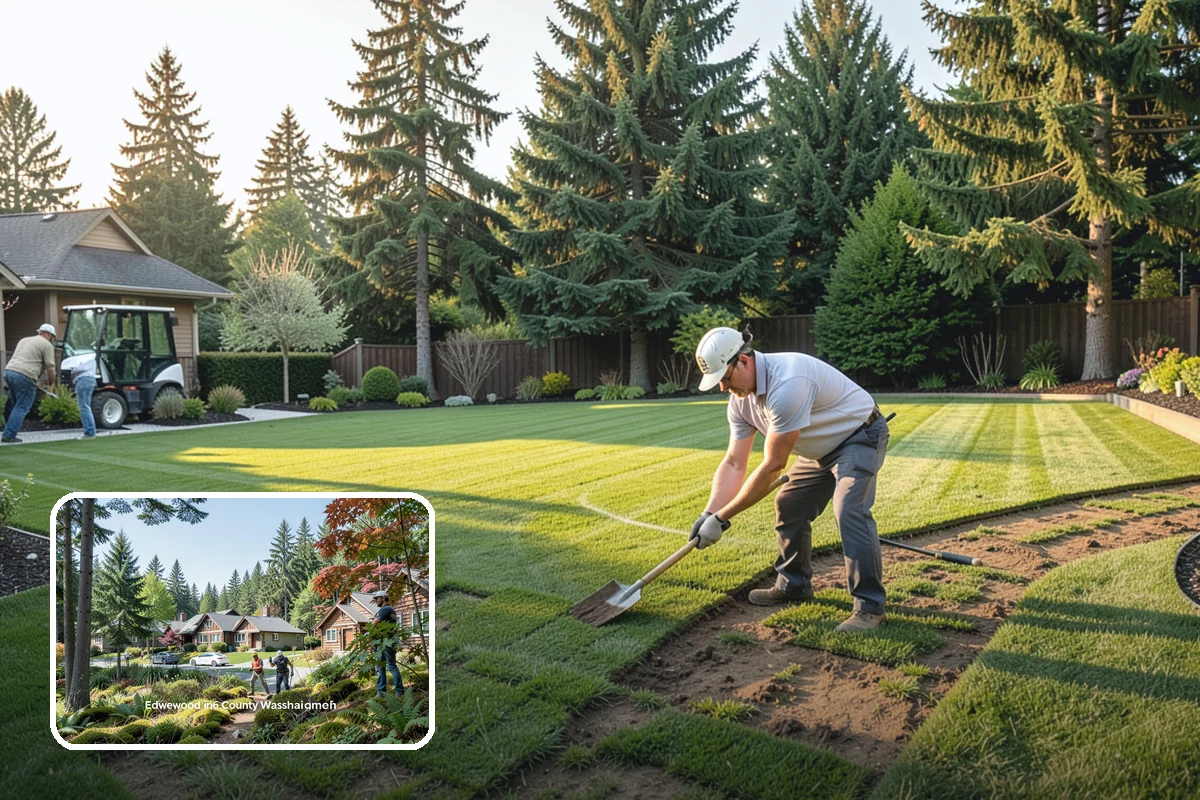 Slice Seeding in Edgewood, Pierce County, WA - Direct seed-to-soil contact for higher germination