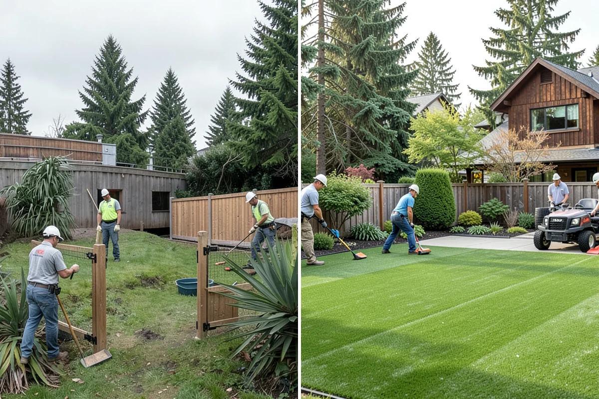 Slice Seeding in Kenmore, King County, WA - Mow low and clear debris to expose the soil surface
