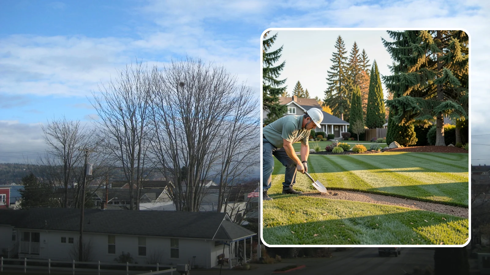 Slice Seeding in Langley, Island County, WA - Repair thin or bare turf with slice seeding that cuts seed directly into the soil for superior germination.
