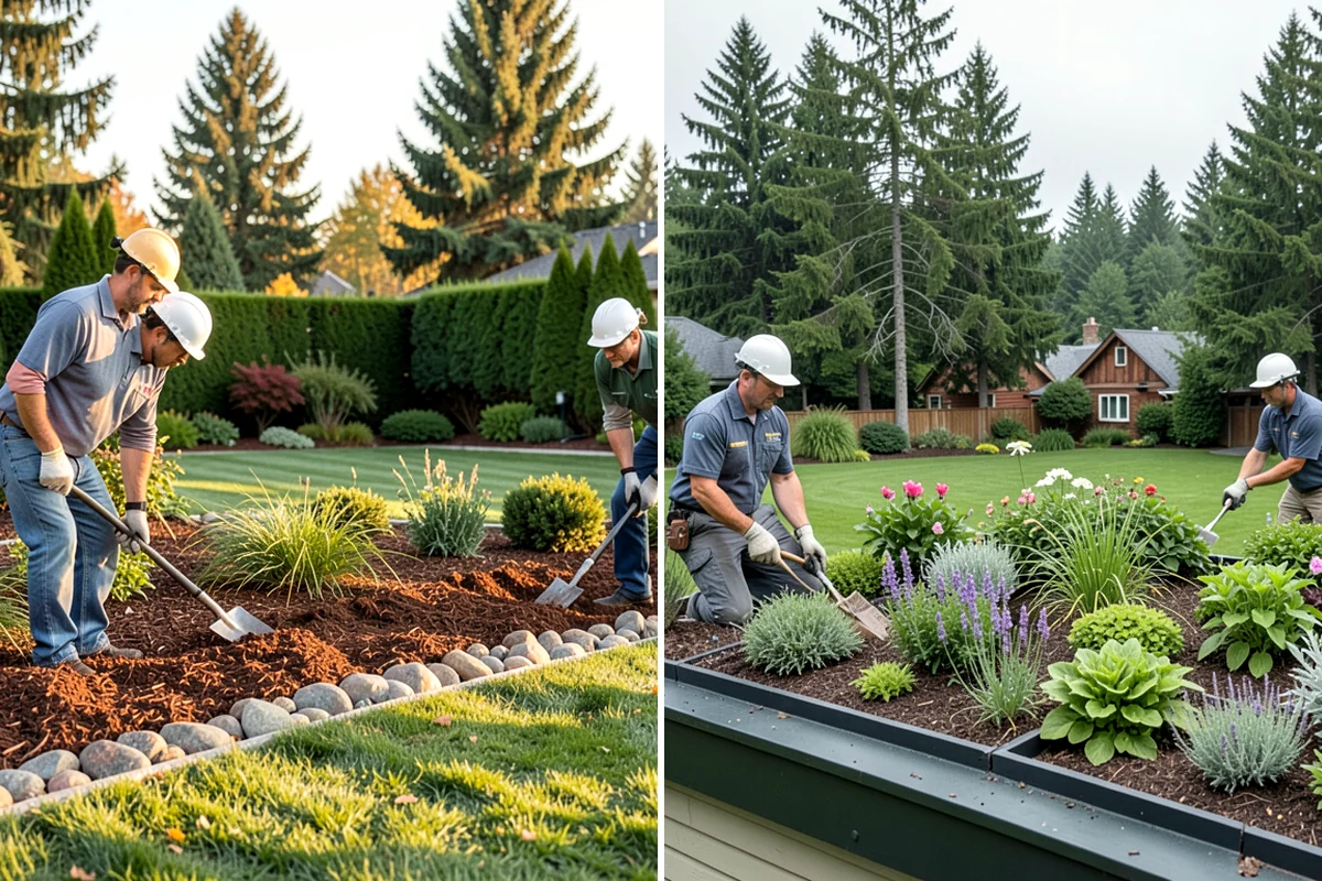 Slice Seeding in Maple Valley, King County, WA - Mow low and clear debris to expose the soil surface
