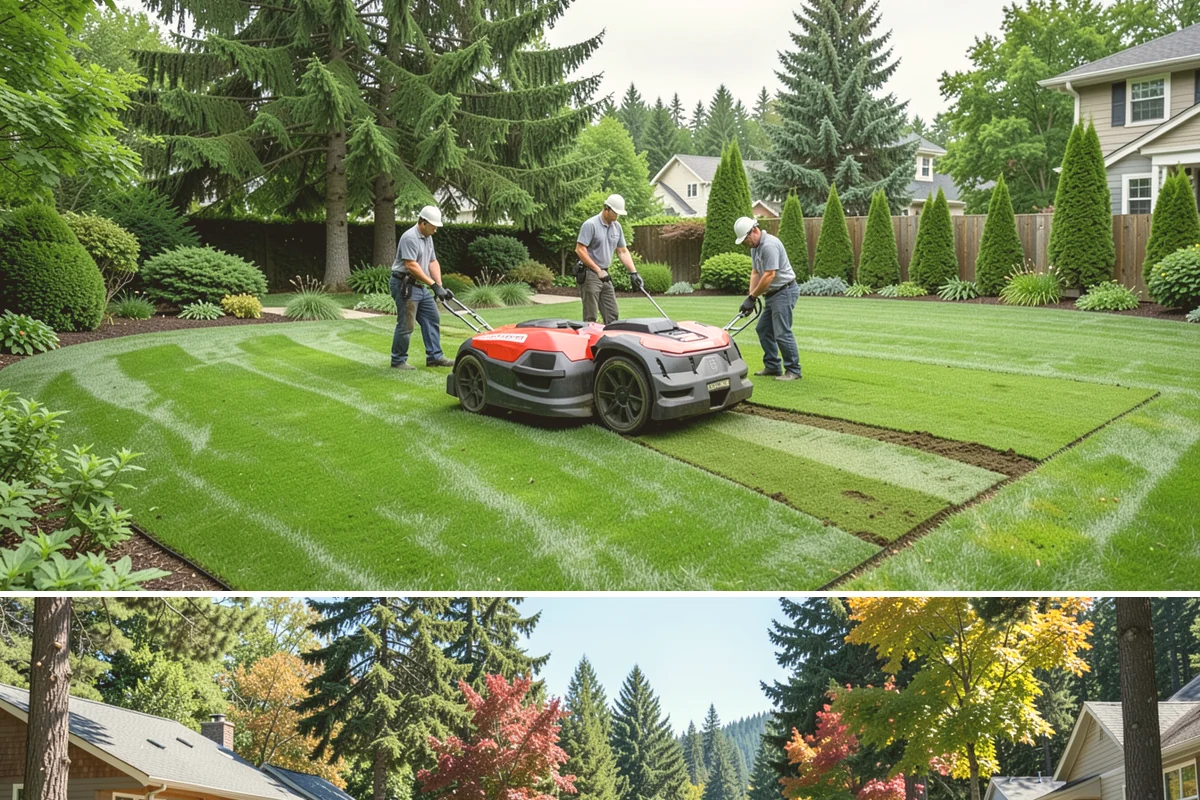 Slice Seeding in Orting, Pierce County, WA - Early fall is the prime slice-seeding window in Western Washington thanks to warm soil and steady rain, with spring as a...