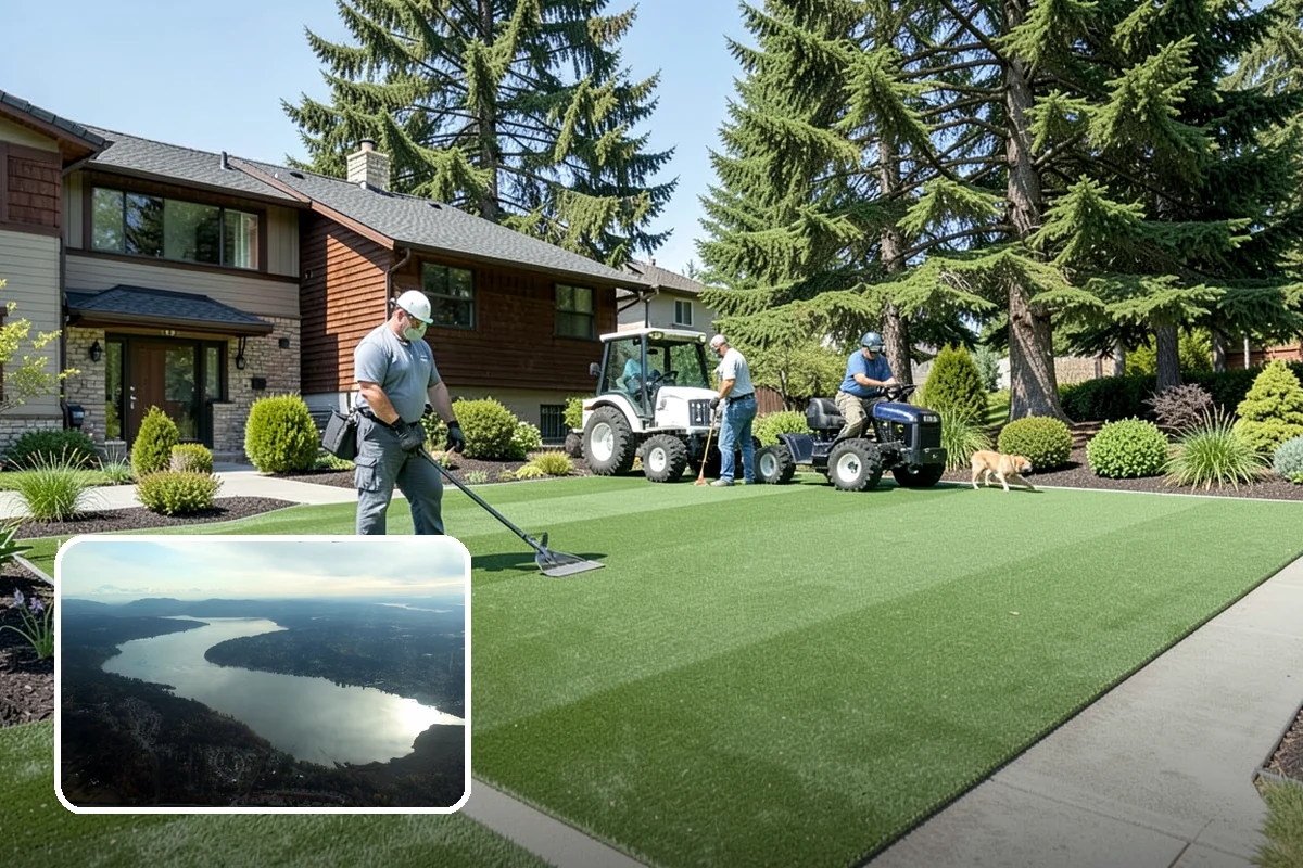 Slice Seeding in Sammamish, King County, WA - Direct seed-to-soil contact for higher germination