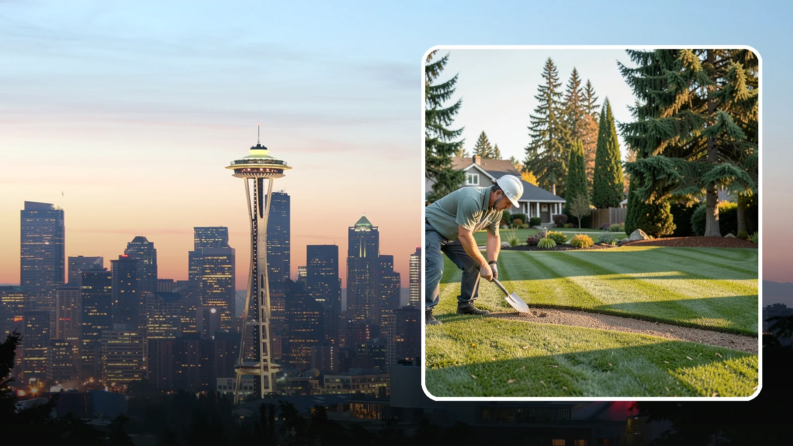 Slice Seeding in Seattle, King County, WA - Repair thin or bare turf with slice seeding that cuts seed directly into the soil for superior germination.