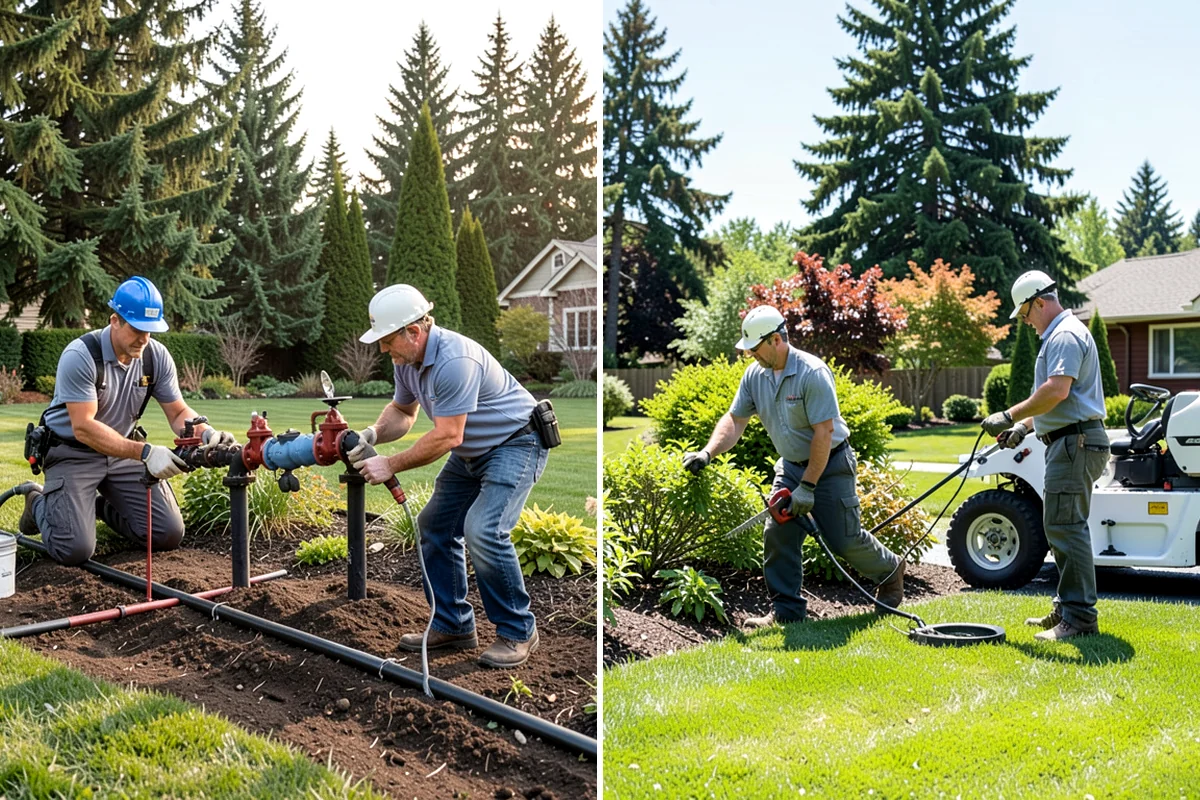 Slice Seeding in Shoreline, King County, WA - Mow low and clear debris to expose the soil surface