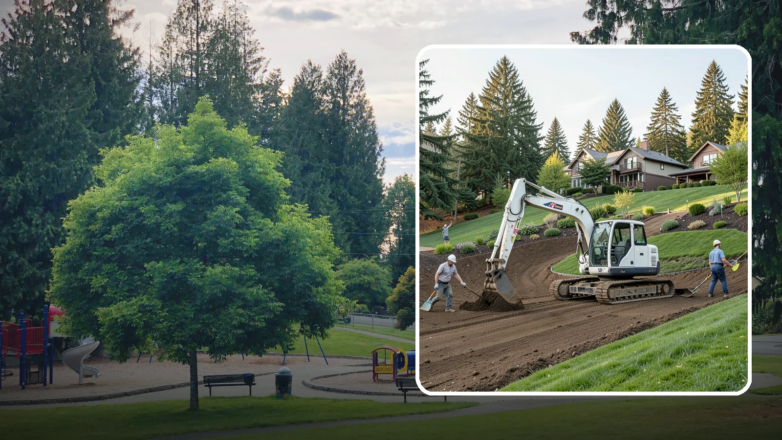 Slope Stabilization in Bonney Lake, Pierce County, WA - Engineered slope stabilization that secures hillsides against sliding, erosion, and failure.