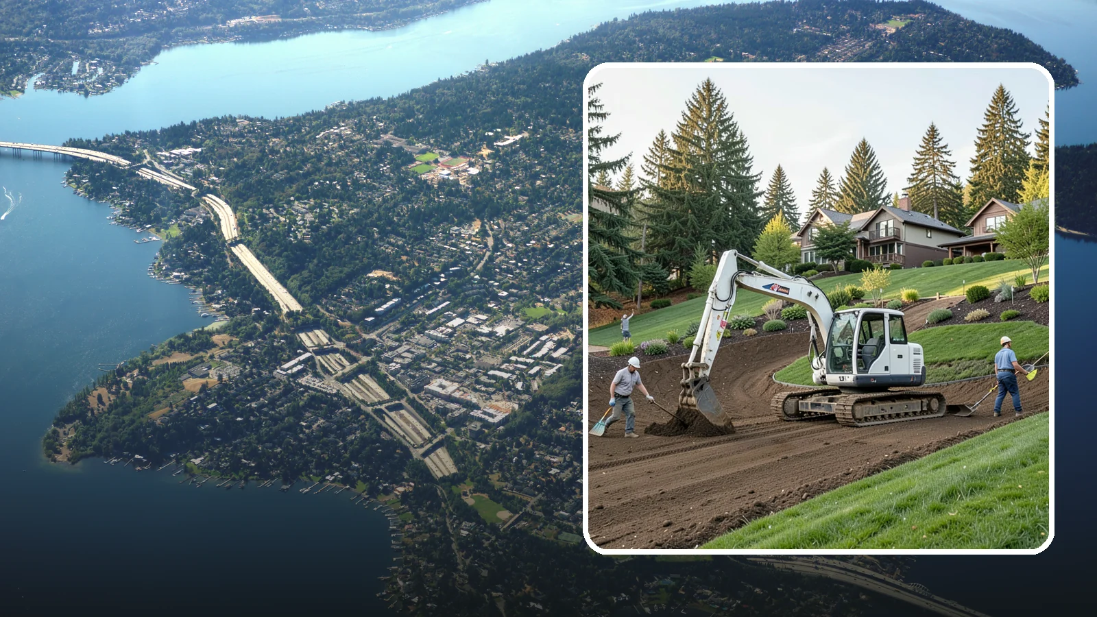 Slope Stabilization in Mercer Island, King County, WA - Engineered slope stabilization that secures hillsides against sliding, erosion, and failure.