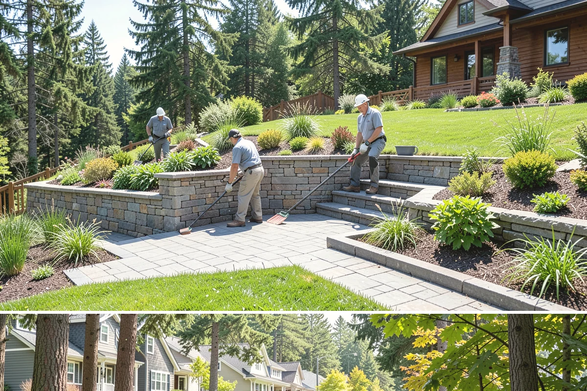 Slope Stabilization in Normandy Park, King County, WA - Best done spring through fall.