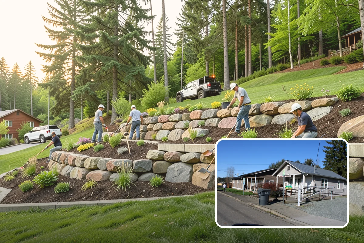 Slope Stabilization in South Prairie, Pierce County, WA - Secures hillsides against sliding