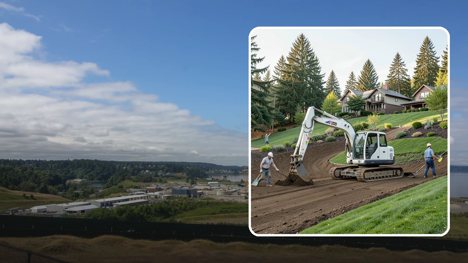 Slope Stabilization in University Place, Pierce County, WA - Engineered slope stabilization that secures hillsides against sliding, erosion, and failure.