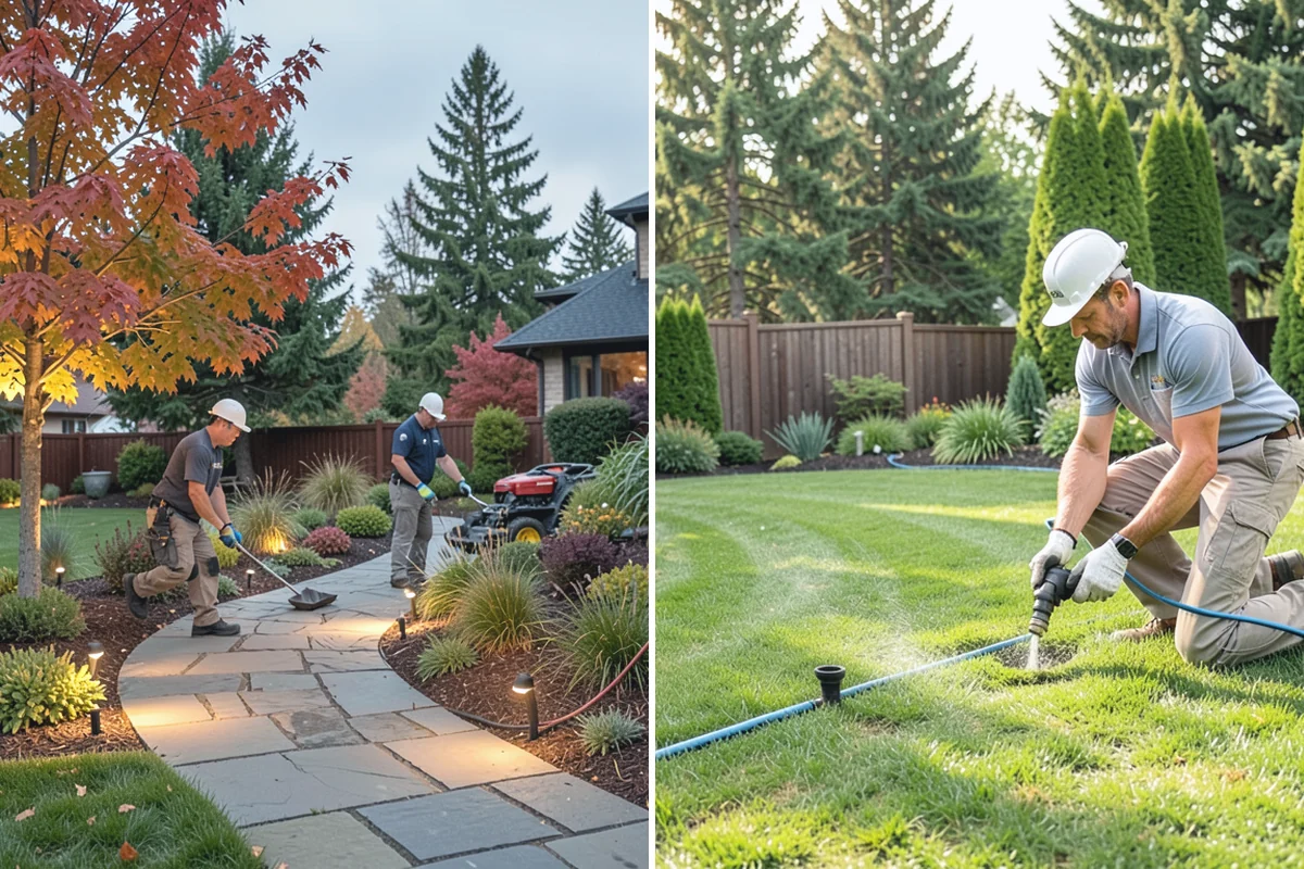 Small Tree Removal in Auburn, King County, WA - Assess the tree, lean, and surrounding hazards