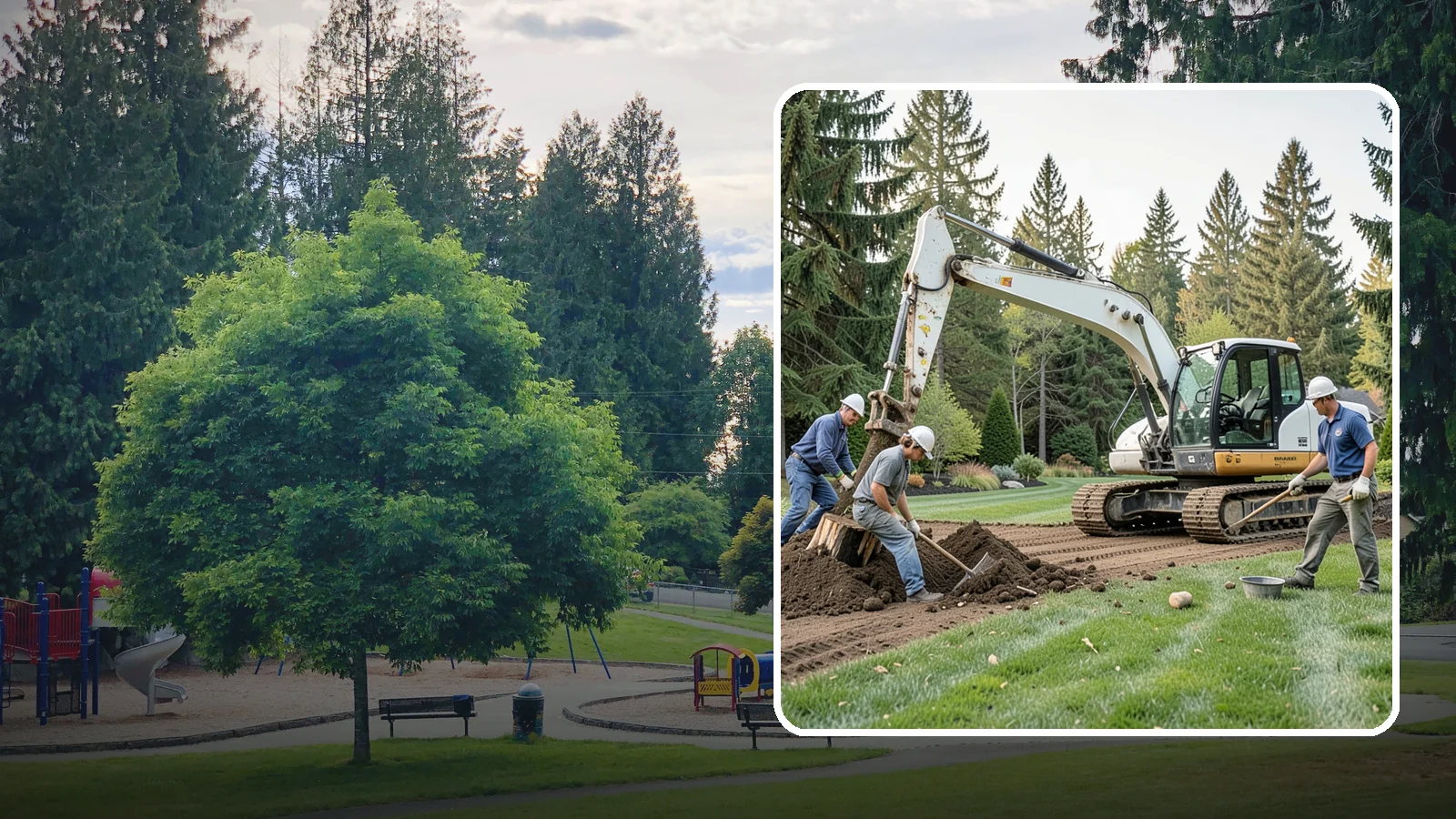 Small Tree Removal in Bonney Lake, Pierce County, WA - Safe removal of small trees and saplings, including stump grubbing and full cleanup.