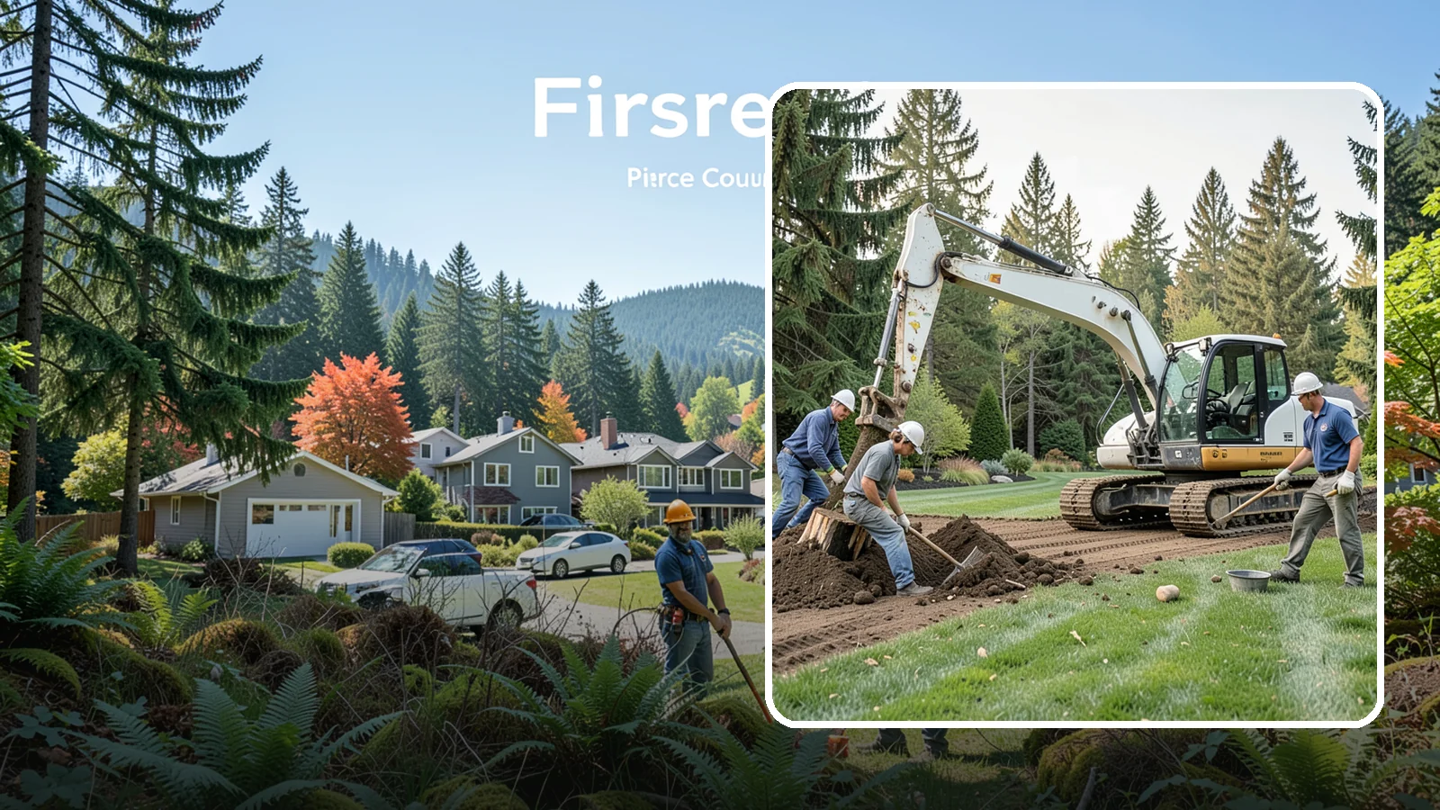 Small Tree Removal in Fircrest, Pierce County, WA - Safe removal of small trees and saplings, including stump grubbing and full cleanup.