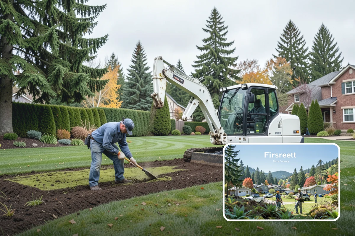 Small Tree Removal in Fircrest, Pierce County, WA - Removes saplings, volunteers, and small ornamentals