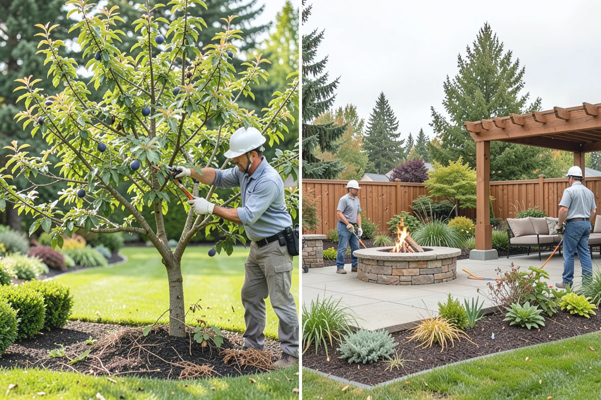Small Tree Removal in Marysville, Snohomish County, WA - Assess the tree, lean, and surrounding hazards