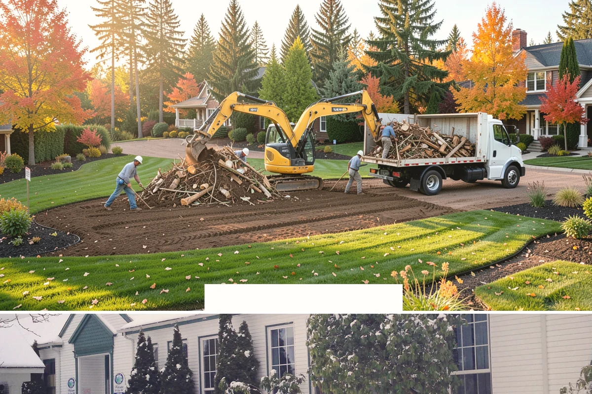 Small Tree Removal in Pacific, King County, WA - Small removals suit the dormant fall and winter months when PNW leaves are down and the ground works easily.
