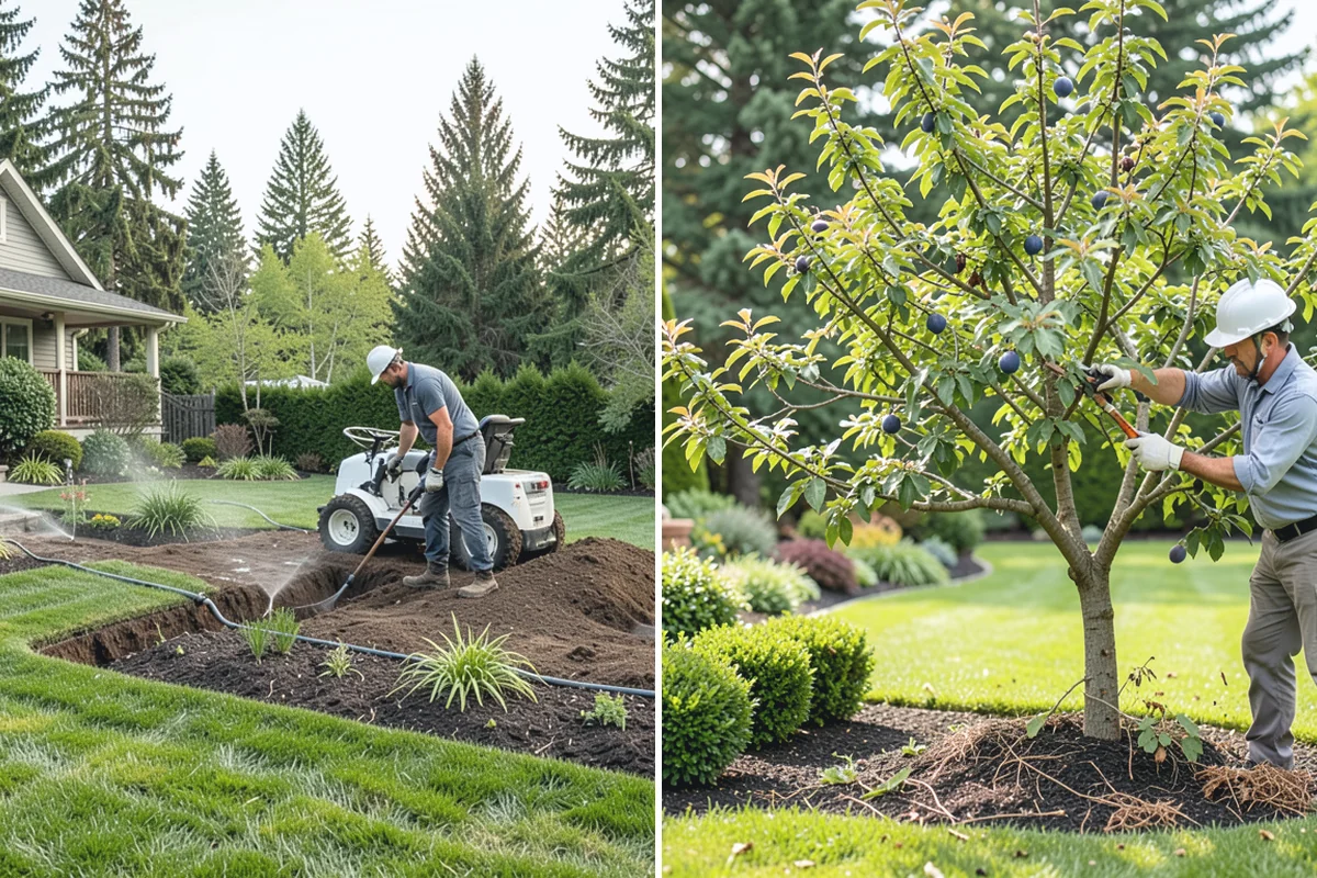Small Tree Removal in Redmond, King County, WA - Assess the tree, lean, and surrounding hazards