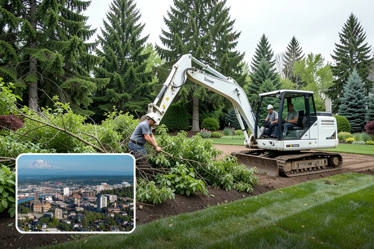 Small Tree Removal in Tacoma, Pierce County, WA - Removes saplings, volunteers, and small ornamentals