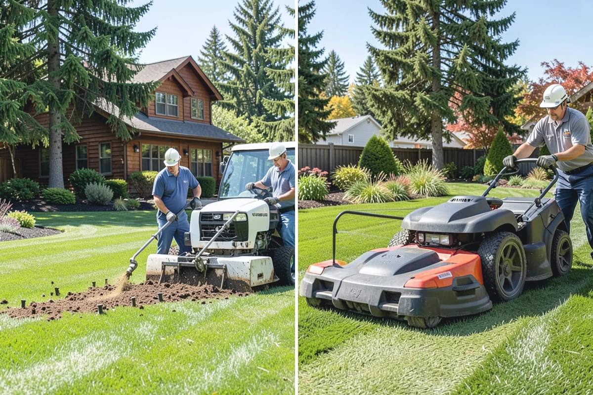 Small Tree Removal in Woodinville, King County, WA - Assess the tree, lean, and surrounding hazards