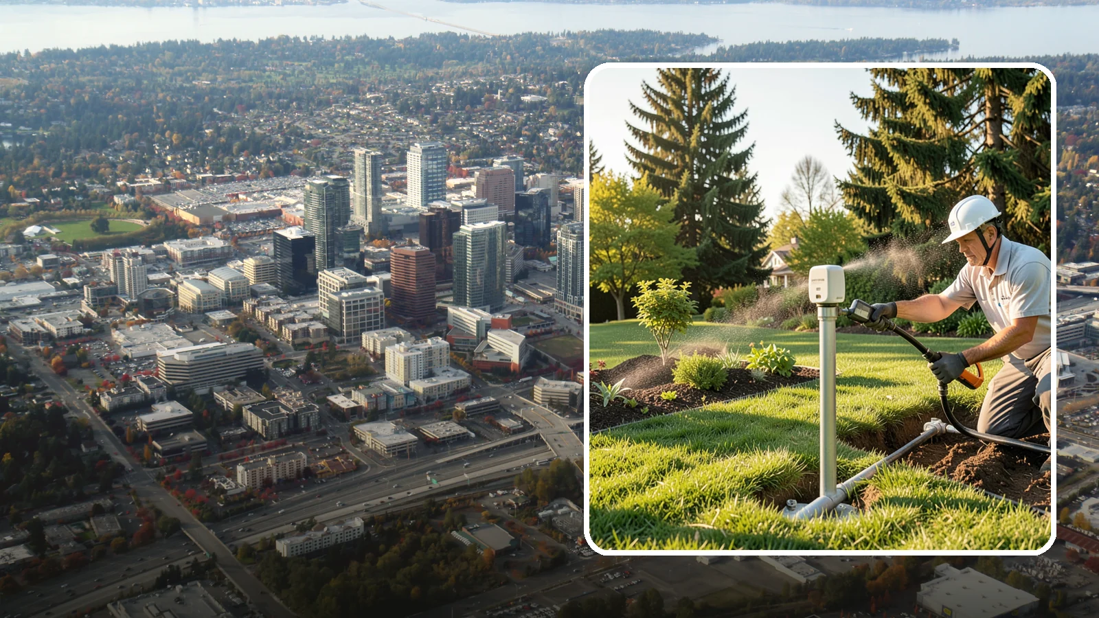 Smart Irrigation Controller Installation in Bellevue, King County, WA - Upgrade to a smart, weather-based controller that waters only when needed and cuts your water bill.
